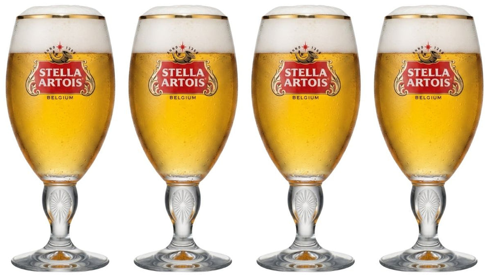 Verres à bière Stella Artois - Chalice - 250 ml - 4 pièces