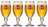 Verres à bière Stella Artois - Chalice - 250 ml - 4 pièces