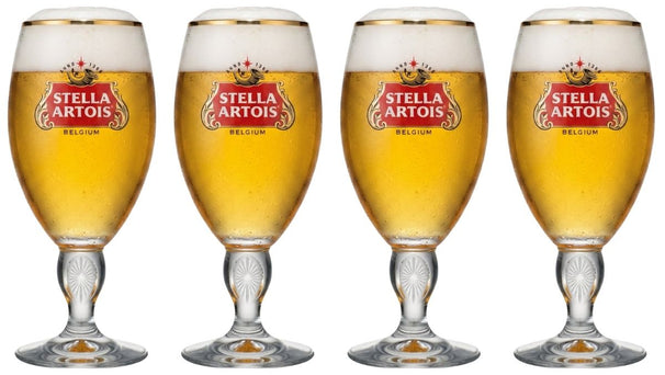 Verres à bière Stella Artois - Chalice - 250 ml - 4 pièces