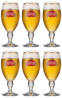 Verres à bière Stella Artois - Calice - 250 ml - 6 pièces