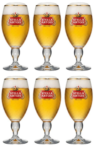 Verres à bière Stella Artois - Chalice - 330 ml - 6 pièces