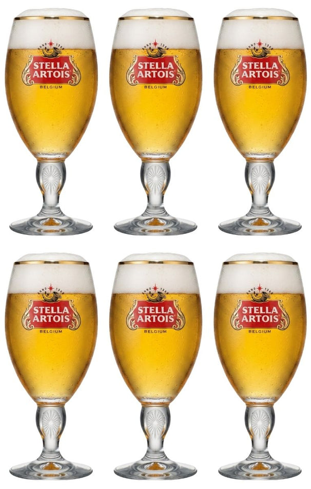Verres à bière Stella Artois - Chalice - 330 ml - 6 pièces