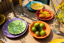 Service de vaisselle Studio Tavola Sunny Summer - 18 pièces / 6 personnes - 6 assiettes à déjeuner, 6 assiettes creuses et 6 assiettes plates