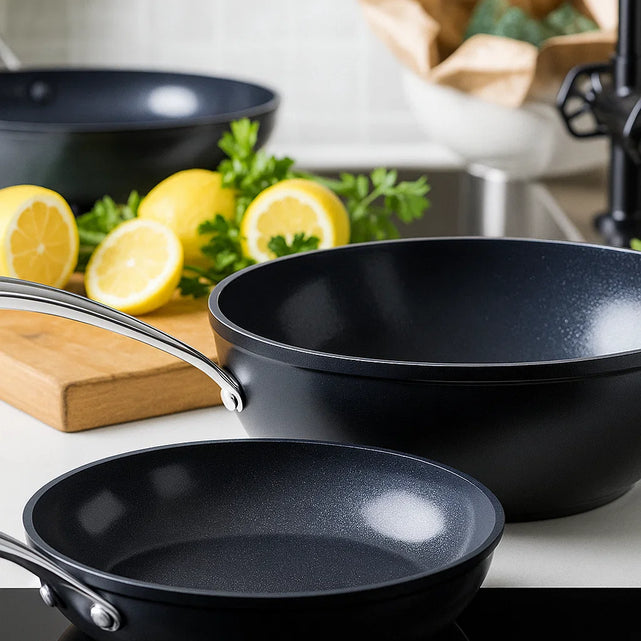 Poêles sans PFAS (aussi appelées poêles sans Teflon)