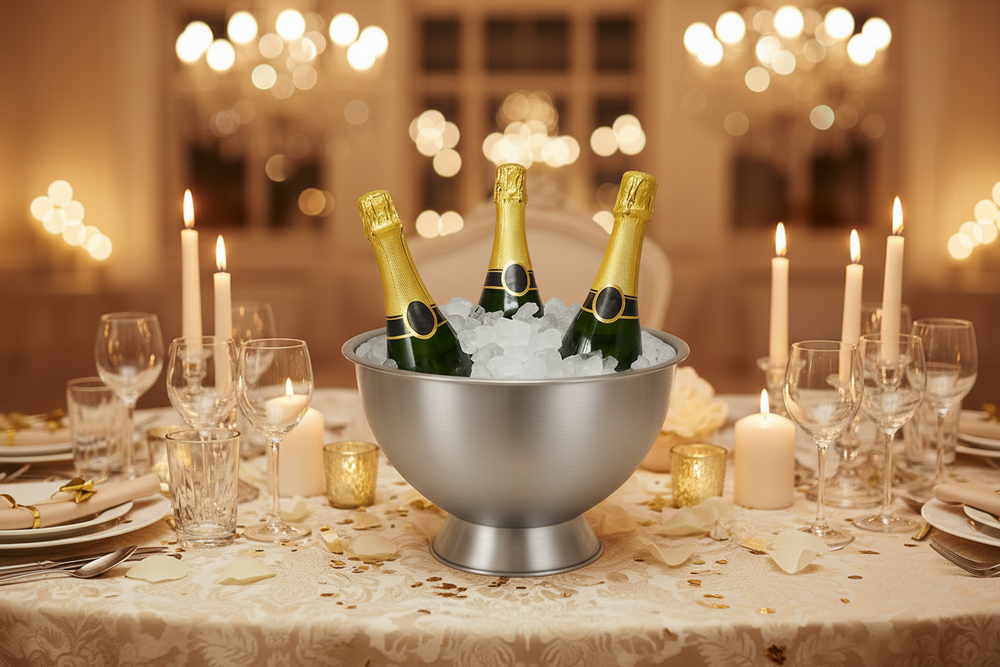 Seau à champagne Cookinglife - Bol à champagne - Brossé - ø 30 cm