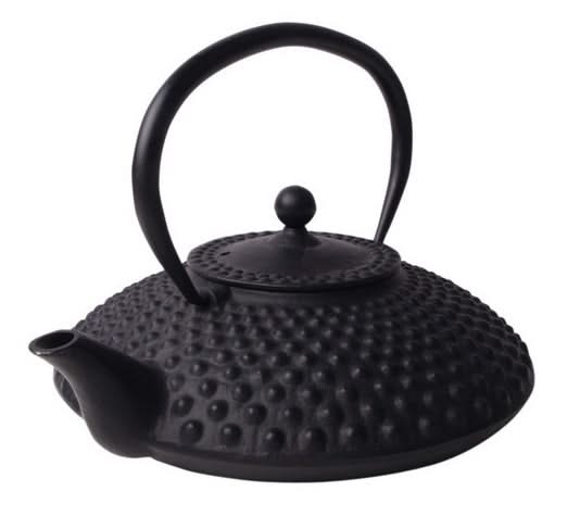 Théière Cookinglife Arare avec filtre inox - Fonte noire - 1.2 litre