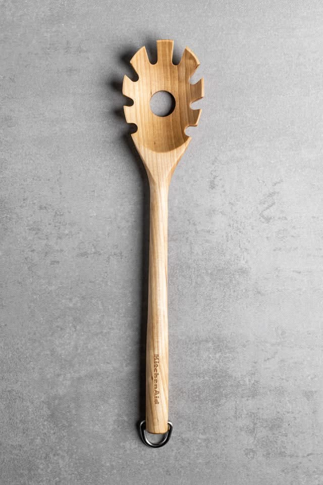 Cuillère a spaghetti KitchenAid - Cuillère a pâtes - Core - en bois - 34 cm