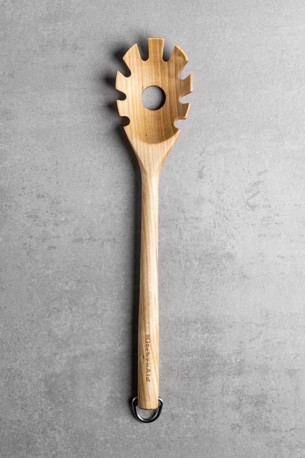 Cuillère a spaghetti KitchenAid - Cuillère a pâtes - Core - en bois - 34 cm