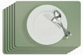 Ensemble de sets de table Cosy & Trendy - Aspect cuir - 43 x 30 cm - 6 pièces