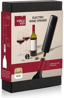 Ensemble d'ouvre-bouteille électrique Vacu Vin - Tire-bouchon - Noir - 2 pièces