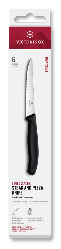 Couteaux à steak Victorinox Swiss Classic Crantés - 6 pièces