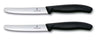 Couteaux à tomates Victorinox Swiss Classic Crantés Noir - 11 cm - 2 pièces