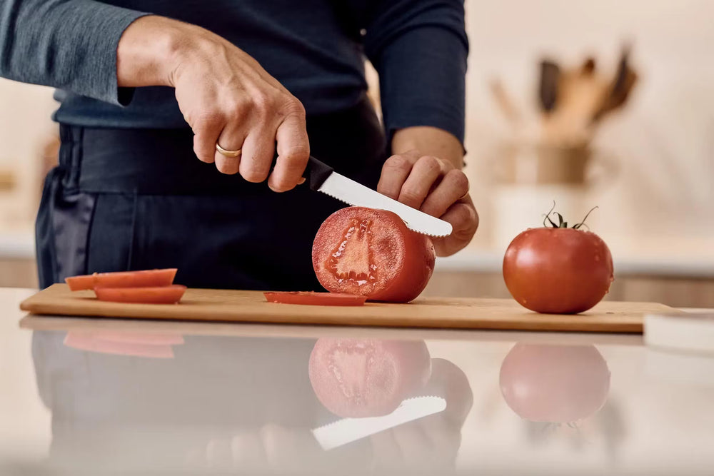 Couteaux à tomates Victorinox Swiss Classic Crantés Noir - 11 cm - 2 pièces