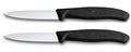 Couteau d'Office Victorinox Swiss Classic Noir - 8 cm - 2 pièces