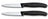 Couteau d'Office Victorinox Swiss Classic Noir - 8 cm - 2 pièces