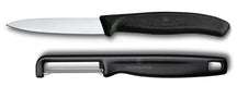 Ensemble de couteaux éplucheur Victorinox Swiss Classic Noir 2 pièces - Couteau d'Office & Éplucheur droit