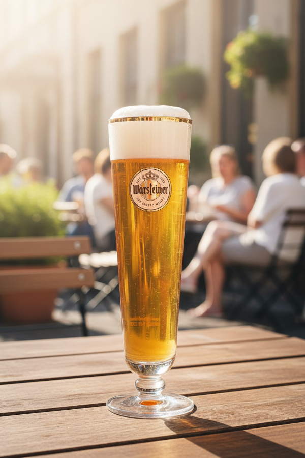 Ensemble de verres a bière Warsteiner - Sur pied - 400 ml - 6 pièces