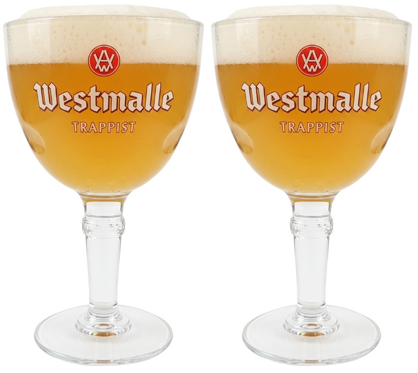 Ensemble de verres à bière Westmalle - Trappist - Westmalle - 330 ml - 2 pièces
