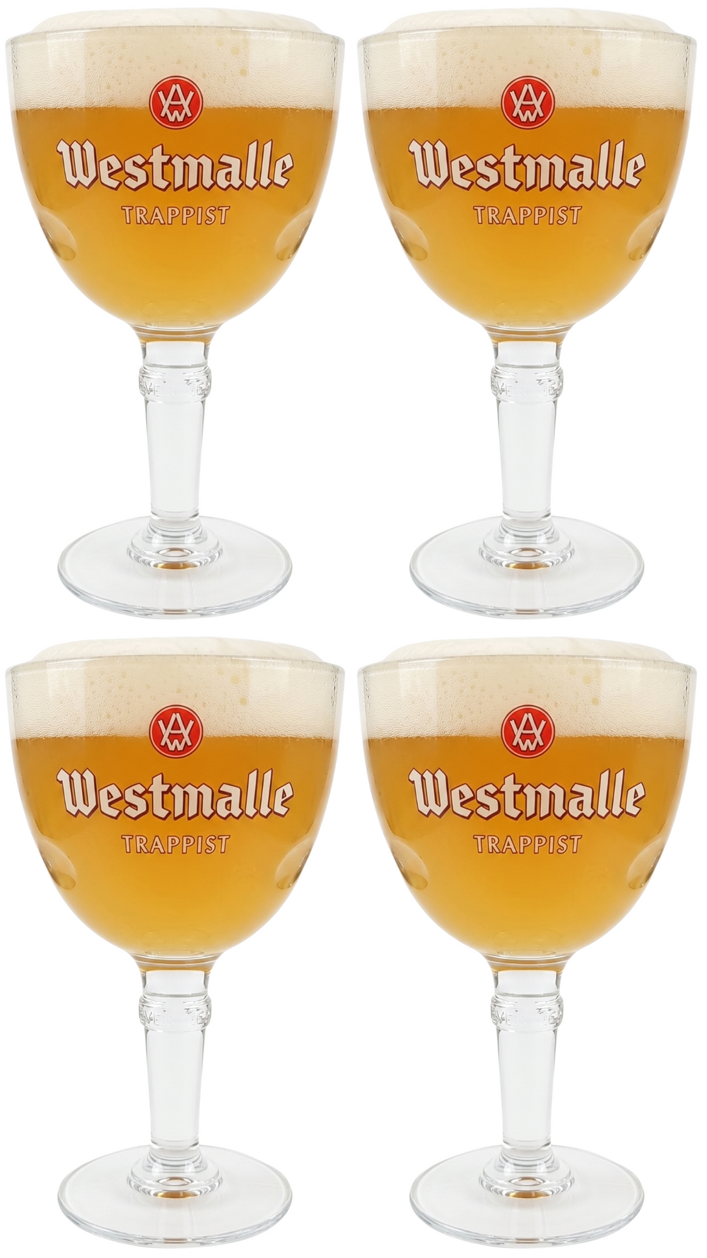 Ensemble de verres à bière Westmalle - Trappist - Westmalle - 330 ml - 4 pièces