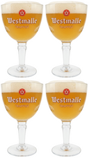 Ensemble de verres à bière Westmalle - Trappist - Westmalle - 330 ml - 4 pièces