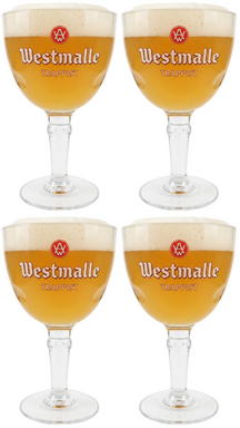 Ensemble de verres à bière Westmalle - Trappist - Westmalle - 330 ml - 4 pièces