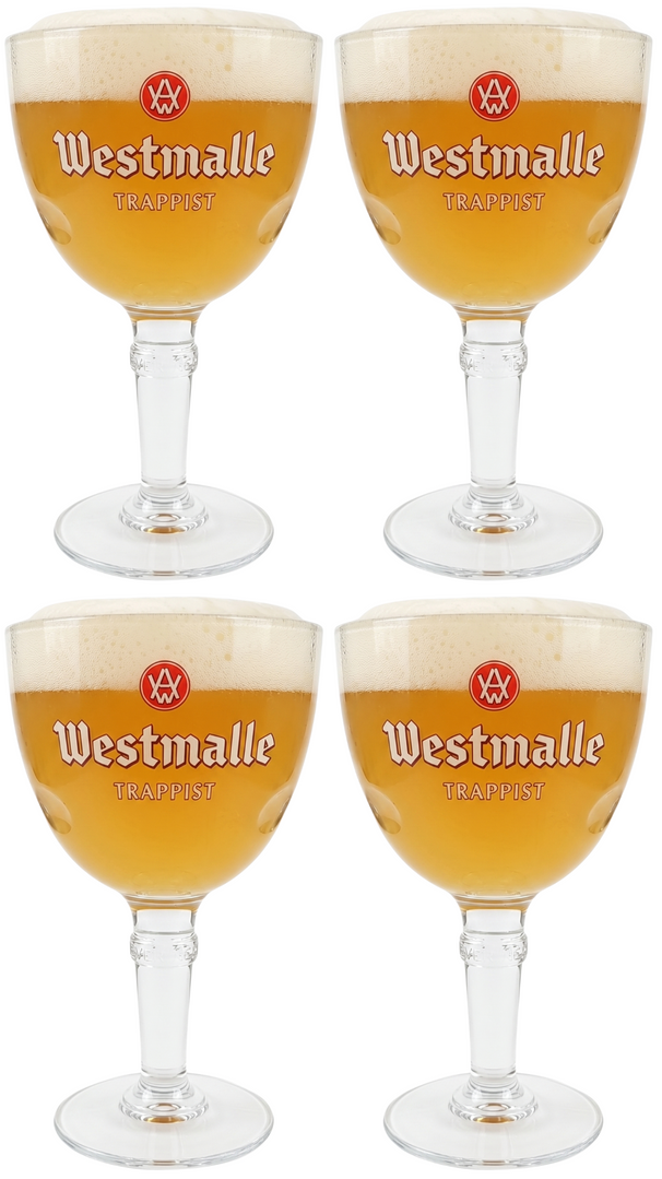 Ensemble de verres à bière Westmalle - Trappist - Westmalle - 330 ml - 4 pièces
