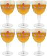 Set de verres a bière Westmalle - Verres Trappist - 330 ml - 6 pièces