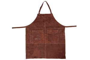 Tablier de Barbecue White Fire en Cuir - Marron - Réglable