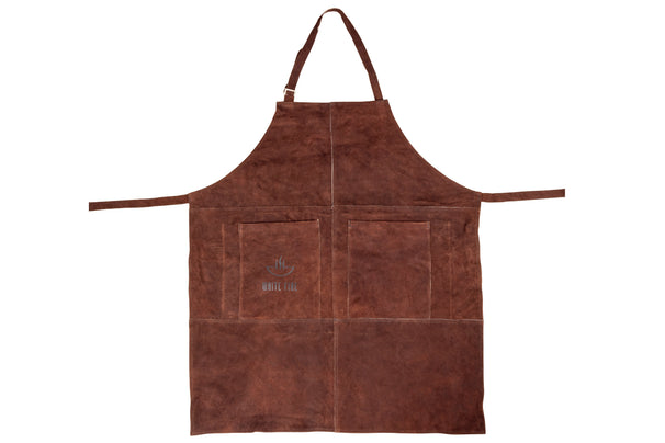 Tablier de Barbecue White Fire en Cuir - Marron - Réglable