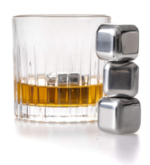 Set de pierres a whisky Jay Hill - en inox - Jay Hill - 26 mm - 4 pièces