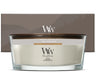 Coffret Cadeau Bougie Parfumée Ellipse WoodWick Fireside - Bougie en Verre - Mèche en Bois