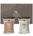 Coffret Cadeau Bougies Parfumées Medium WoodWick Fireside & Cashmere - 2 Pièces - Bougie Parfumée en Verre - Mèche en Bois