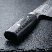 Couteau à viande Yaxell Zen 15 cm - Acier damassé inoxydable 37 plis - Manche en Micarta.