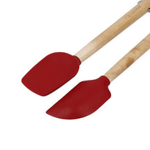 Set de spatules KitchenAid - En silicone et bois - Core Rouge Empire - 2 pièces