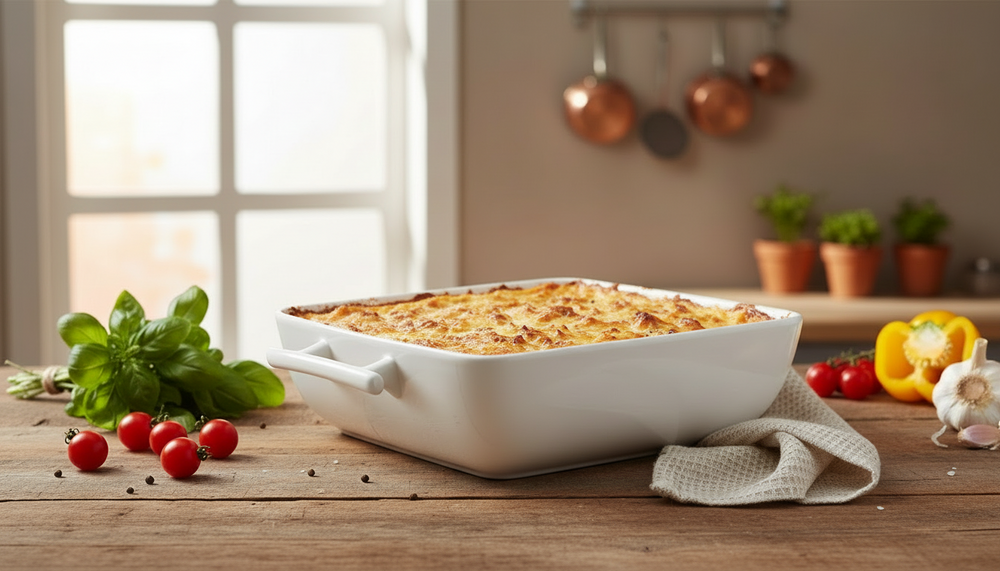 Ensemble de plats a four BonBistro - Plat a gratin - Squito - 1,4 L - 2 pièces