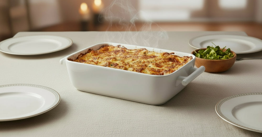 Ensemble de plats à four BonBistro - Rectangulaire - Squito - 3,5 L - 2 pièces