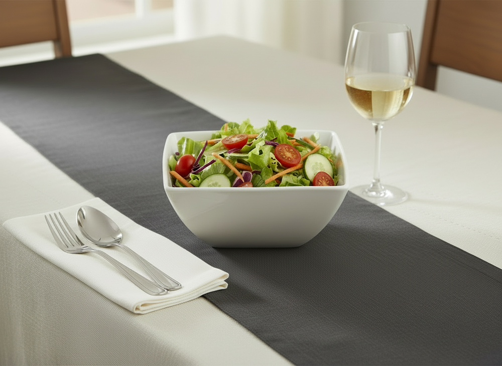 Set de saladiers BonBistro - en porcelaine - Squito - 23 x 23 cm - 2 pièces