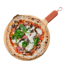 Planche de service / Planche à pizza ZiiPa Sora en bois de hêtre Terracotta - ø 31 cm