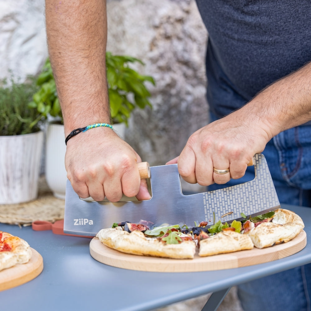 Planche de service / Planche à pizza ZiiPa Sora en bois de hêtre Terracotta - ø 31 cm