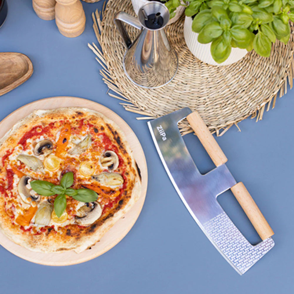 Coupe-pizza Ziipa - Roulette à pizza - Pozzello - Longueur 320 mm